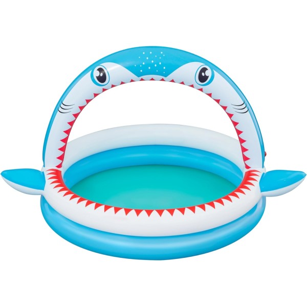 Bestway 1.63m x 1.27m x 92cm Sharktastic Sprinkler Play Pool - 53157