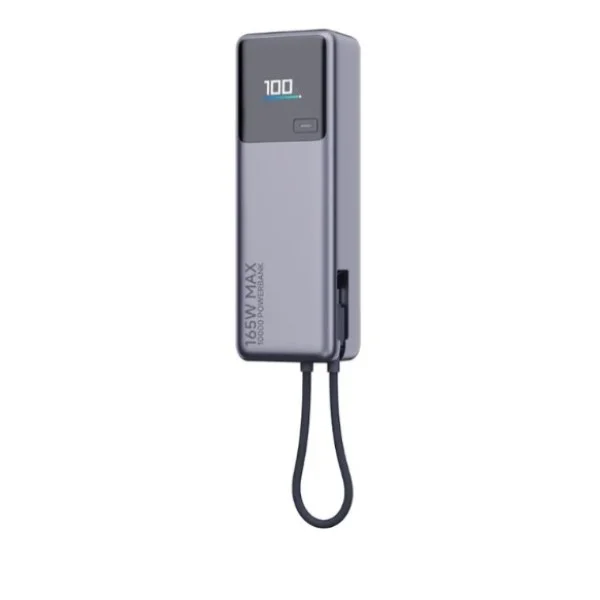 Xiaomi 10,000mAh, 165W Power Bank with Integrated Cable, Gray - BHR9361GL