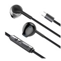 SIA Soundlink Wired Type-c Earphone with Mic and Volume Control 1.2m, Black (iOS Compatible) - SI-SL18PHN-BLK