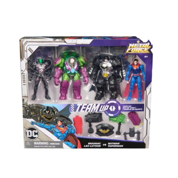 DC Metal Force Fig 4" Team Up Battle Pack - 6070906-T