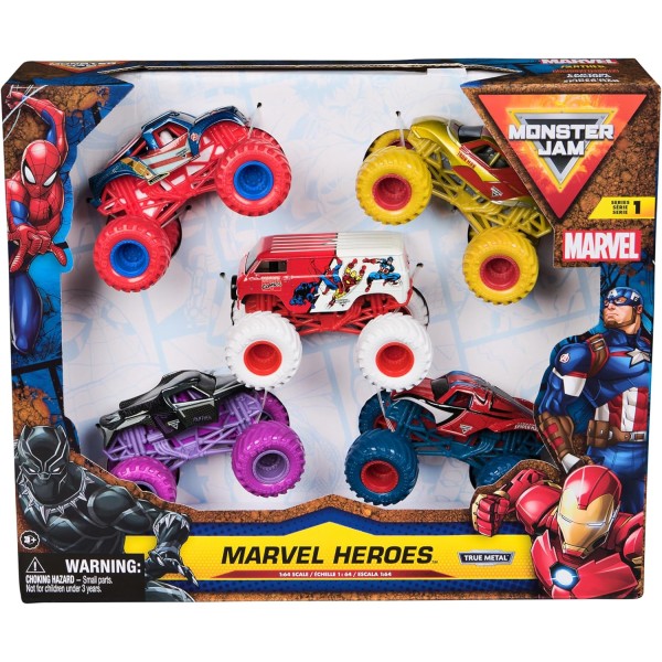 Monster Jam Marvel Heroes 5-Pack - 6072344-T