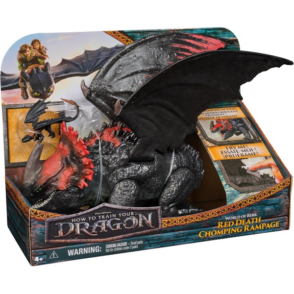Dragon Movie Red Death Chomping Rampage Toy Dragon - 6072650-T