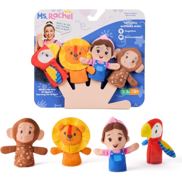 Ms. Rachel Zoo Song Finger Puppet Set - 6072990-T