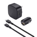 Aukey 20W Compact PD Charger with USB C Lightning Cable and 30W Car Charger - 608119200467