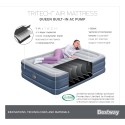 Bestway 2.03m x 1.52m x 51cm Tritech Air Mattress Queen Built-in AC Pump - 6713I