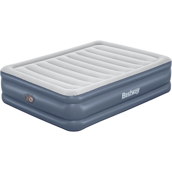 Bestway 2.03m x 1.52m x 51cm Tritech Air Mattress Queen Built-in AC Pump - 6713I