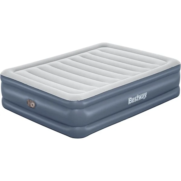 Bestway 2.03m x 1.52m x 51cm Tritech Air Mattress Queen Built-in AC Pump - 6713I