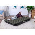Bestway 2.03m x 1.52m x 25cm Tritech Air Mattress Queen Built-in Rechargeable Pump - 6716S