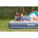 Bestway 2.03m x 1.52m x 36cm Tritech Air Mattress Queen Built-in Rechargeable Pump - 6716T