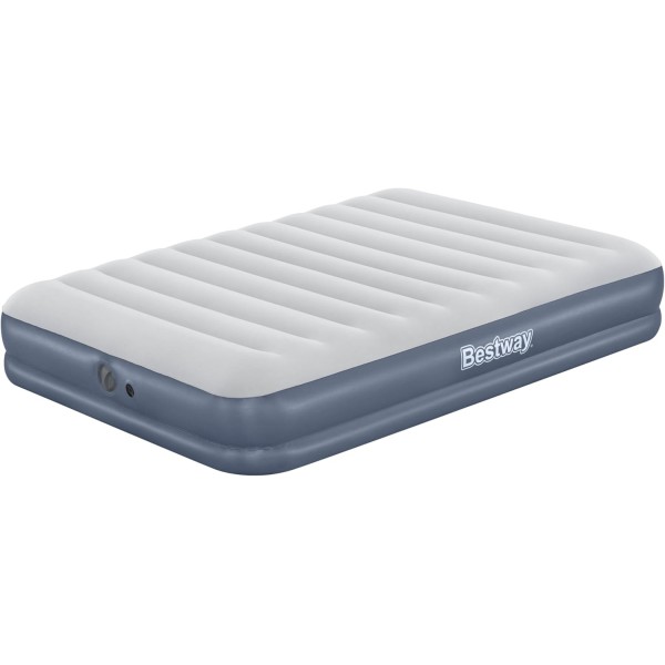 Bestway 2.03m x 1.52m x 36cm Tritech Air Mattress Queen Built-in Rechargeable Pump - 6716T