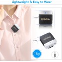 Boya 2.4Ghz Wireless Microphone with Ear-Return Monitoring Function, Black - BY-M1V3