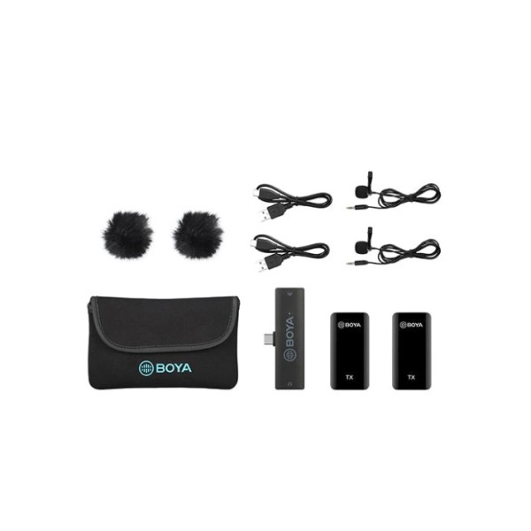 Boya 2.4GHz Dual-Channel Wireless Microphone System - BY-XM6-S6