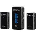 Boya Mini Wireless Microphone 1+2, Dual-channel 2.4GHz, Black - BY-XM6-S2 Mini