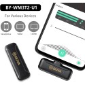 Boya Wireless Lavalier Microphone, USB-C Connector, Black - BY-WM3T2-U1