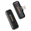 Boya Wireless Lavalier 2.4GHZ Microphone, Lightning Connector, Black - BY-WM3T2-D1