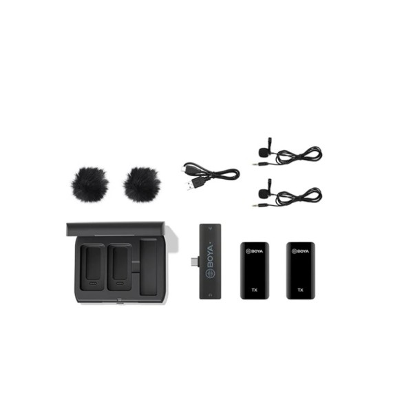 Boya Ultracompact 2.4GHz Dual-Channel Wireless Microphone System - BY-XM6-K6