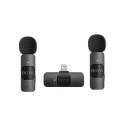 Boya Ultracompact 2.4GHz Wireless Microphone, Lightning Port, Black - BY-V2