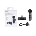 Boya Ultracompact 2.4GHz Wireless Microphone, USB-C Port, Black - BY-V10