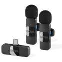 Boya Ultracompact 2.4GHz Wireless Microphone, USB – C Port, Black - BY-V20