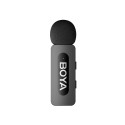 Boya Wireless Microphone – Type-C port + Charging Case, Black - BY-V30