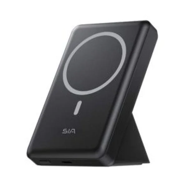 SIA 10000mAh Wireless with Holder Power Bank 38.5WH, Black - PB2001