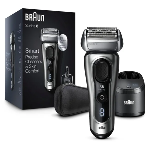 Braun Series 8, 5-In-1 Smart Care Centre, Silver - 8467CC
