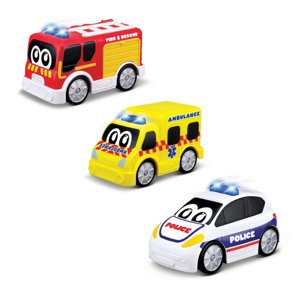 BB Junior Emergency Force Set of 3 Police Car - 89113-TT