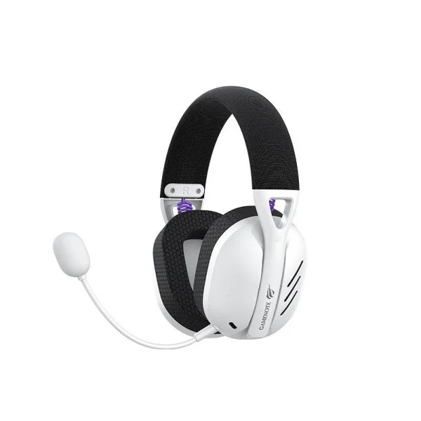 Havit Wireless Quad-Mode Gaming Headphone, White & Black - Fuxi-H3