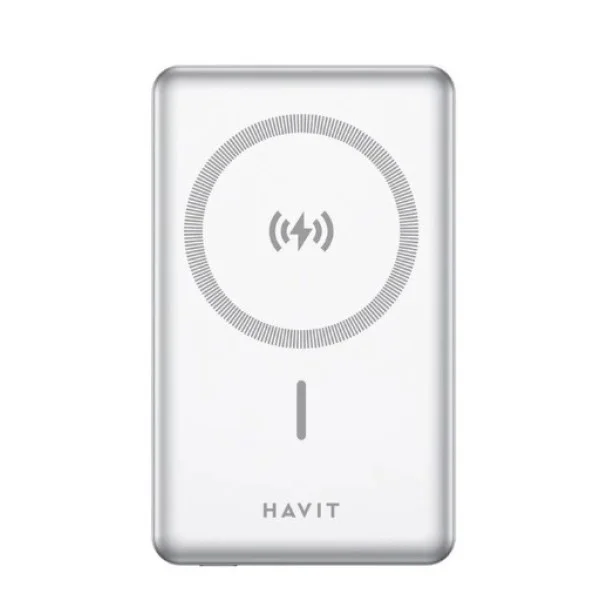 Havit MageSafe 10,000mAh Capacity Powerbank, Silver - PB5203