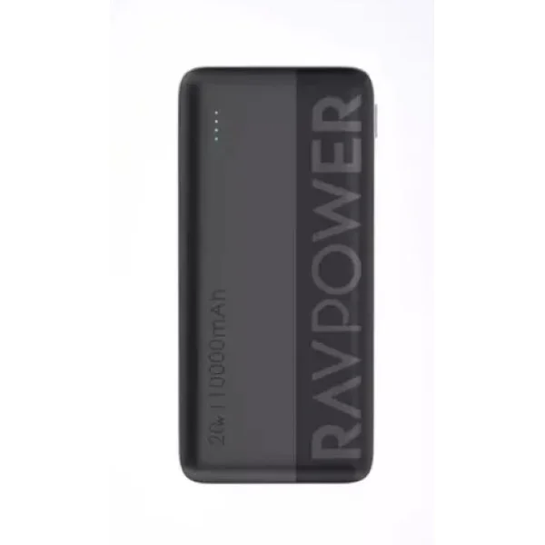 RAVPower PD 20W 3 Ports 10000mAh Power Bank, Black - RP-PB1228