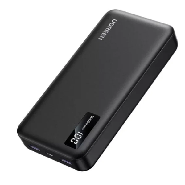 UGREEN 20,000mAh Power Bank with Built-in USB-C Connector, Black - PB312