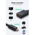 UGREEN Micro HDMI Male to HDMI Female Adapter Cable 22cm, Black - 20134