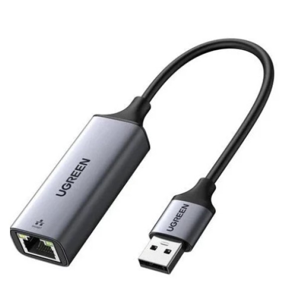 UGREEN USB to RJ45 Ethernet Adapter Aluminum Case, Space Gray - CM209