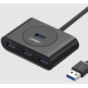 UGREEN 4-in-1 USB 3.0 Data Hub 1meter, Black - CR113