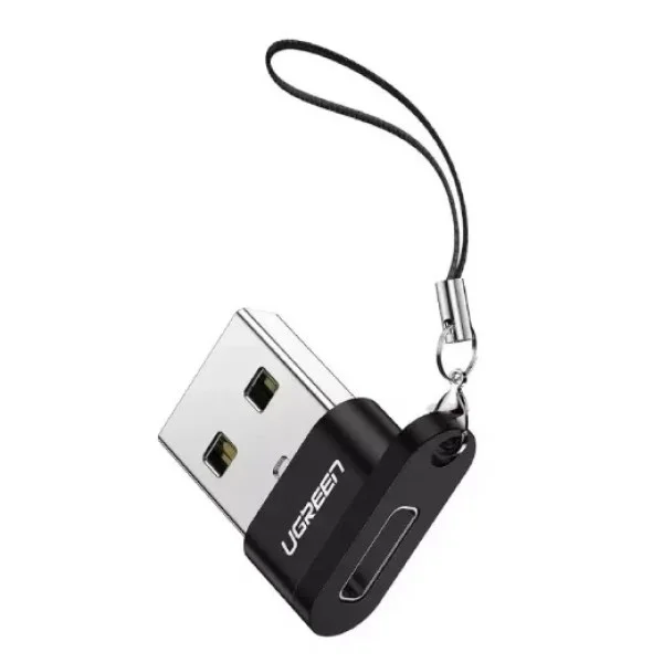 UGREEN USB A Male to USB-C Female Adapter, Black - US280