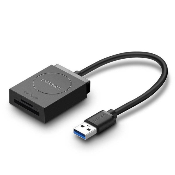 UGREEN SD/Micro SD Card Reader to USB 3.0, Black - CR127