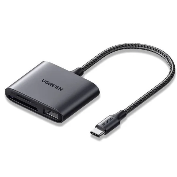 UGREEN USB-C to SD/TF + USB 2.0 Memory Card Reader - CM387