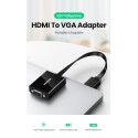 UGREEN HDMI to VGA Converter 25cm, Black - MM103