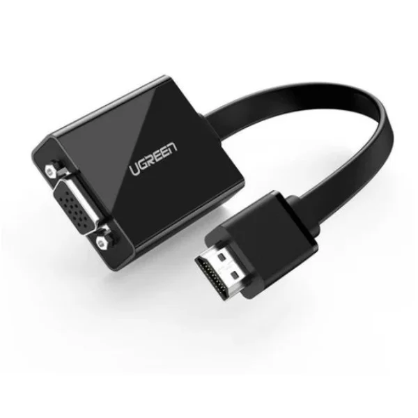 UGREEN HDMI to VGA Converter 25cm, Black - MM103