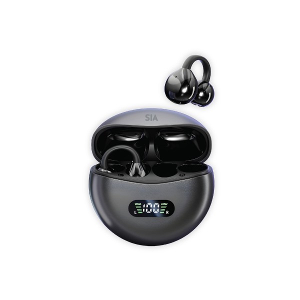 SIA True Wireless Stereo Mini Air Flow Buds, Black - BKTWSAIR-BK
