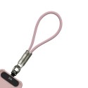 SIA Power Link Soft Rubber Type C - Type C Lanyard Cable 60W 30cm, Light Pink - BKCC60-03LPK