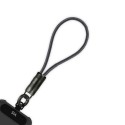 SIA Power Link Fabric Braided Type C - Type C Lanyard Cable 60W 30cm, Black - BKCC60-03BRDBK