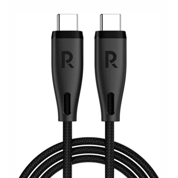RAVPower 60W USB-C to USB-C Charging 1.2m Cable, Black - RP-CB1037