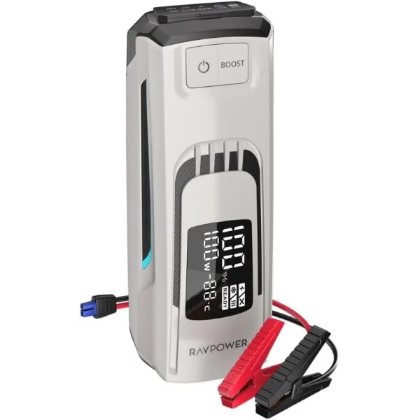 RAVPower 3-in-1 Jump Starter with 24000mAh Power Bank and LED Flashlight - RP-PB1227