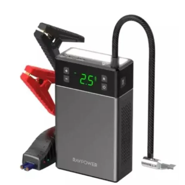 RAVPower 12000mAh 2-in-1 Jump Starter with Air Compressor - RP-PB1213