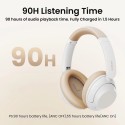 UGREEN HiTune Max5 Hybrid Active Noise-Cancelling Headphones, White - HP202
