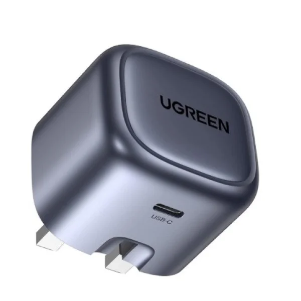 UGREEN Nexode 30W USB-C PD GaN Fast Charger UK -folding foot, Space Gray - CD305