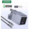 UGREEN Nexode Pro 65W 3-Port GaN Fast Charger UK, Grey - X755