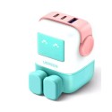 UGREEN Nexode RG 65W 3-Port GaN Fast Charger UK, Pink Blue - CD361