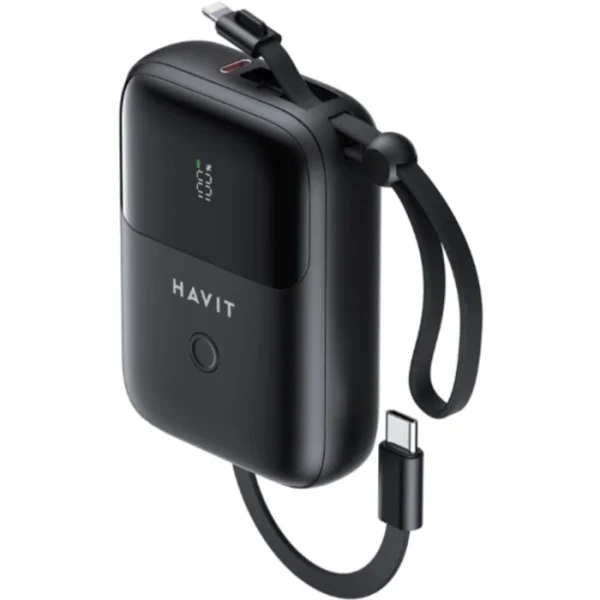 Havit Mobile Series, 10,000mAh Capacity, Power Bank, Black - PB5215